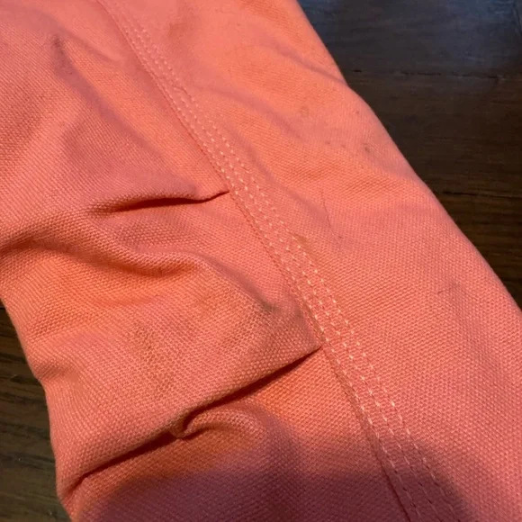 Carhartt Cream Sherpa-Lined Jacket with Coral Trim - Picture 5 of 5